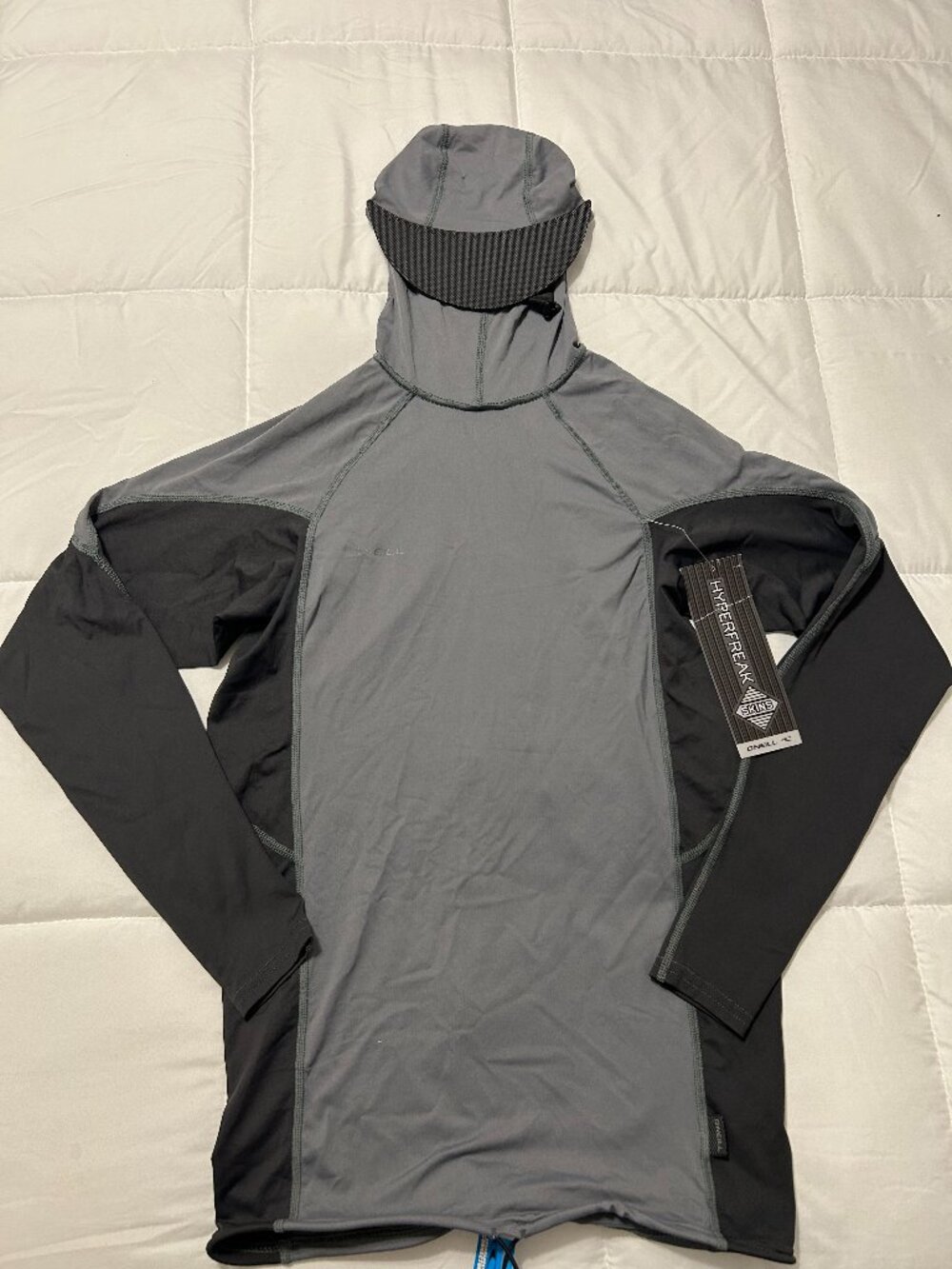 O'Neill Hyperfreak O'zone LS Hooded Rash Guard - New - Picture 2 of 14